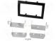 Radio mounting frame  2 DIN  Citroën, Fiat, Peugeot  black