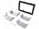 Radio mounting frame  2 DIN  Citroën, Fiat, Peugeot  grey