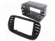 Radio mounting frame  2 DIN  Fiat  black