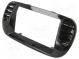 Radio mounting frame  2 DIN  Fiat  black gloss