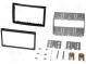 Radio mounting frame  2 DIN  Renault  black