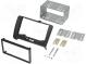 Radio mounting frame  2 DIN  Audi  black