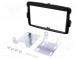 Radio mounting frame  2 DIN  Dacia  black