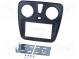 Radio mounting frame  2 DIN  Dacia  dark grey