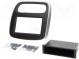 Radio mounting frame  2 DIN  Opel, Renault  black and silver