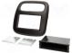 Radio mounting frame  2 DIN  Opel, Renault  black