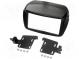 Radio mounting frame  2 DIN  Fiat, Opel  black