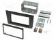Radio mounting frame  2 DIN  Volvo  black