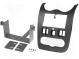 Radio mounting frame  2 DIN  Dacia  grey (matt)