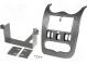 Radio mounting frame  2 DIN  Dacia  grey (shiny)