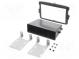 Radio mounting frame  2 DIN  Dacia, Opel, Renault  black