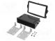 Radio mounting frame  2 DIN  Dacia, Opel, Renault  black gloss