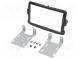 Radio mounting frame  2 DIN  Dacia, Opel, Renault  black gloss
