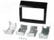 Radio mounting frame  2 DIN  Citroën, Fiat, Peugeot  black gloss