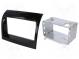 Radio mounting frame  2 DIN  Citroën, Fiat, Peugeot  black gloss