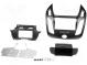 Radio mounting frame  2 DIN  Ford  matt black