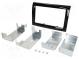 Radio mounting frame  2 DIN  Fiat  black gloss