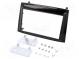 Radio mounting frame  2 DIN  Fiat, Opel  black gloss