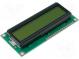 Display  LCD  alphanumeric  STN Positive  16x2  green  LED  PIN 16