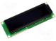 Display  LCD  alphanumeric  FSTN Negative  16x2  dark blue  LED