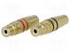 Adapter  RCA socket,both sides  set includes 2 adapters