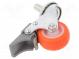 Transport wheel  Ø  40mm  W  18mm  H  59mm  torsional with lock