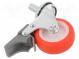 Transport wheel  Ø  50mm  W  18mm  H  66mm  torsional with lock