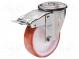 Transport wheel  Ø  100mm  W  30mm  H  128mm  torsional with lock