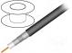 Wire  coaxial  RG11  1x75Ω  solid  CCS  PE  black  305m