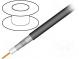 Wire  coaxial  RG11  1x75Ω  solid  CCS  PVC  black  305m