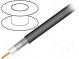 Wire  coaxial  RG11  1x75Ω  solid  Cu  PVC  black  305m
