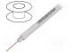 Wire  coaxial  RG6  1x75Ω  solid  Cu  PVC  white  100m