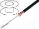 Wire  coaxial  RG62AU  1x93Ω  solid  steel, copper plated  PVC  100m