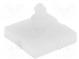 Self-adhesive holder  polyamide  L  6.4mm  Ø2  2.54mm