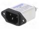 Connector  AC supply  socket  male  10A  250VAC  IEC 60320  0.26mH