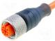 Connection lead  M12  PIN  3  straight  5m  plug  250VAC  4A  IP67