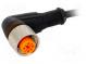 Connection lead  M12  PIN  3  straight  2m  plug  30VAC  4A  -25÷80°C