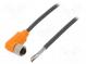 Connection lead  M12  PIN  4  angled  10m  plug  240VAC  4A  -25÷80°C