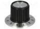 Knob  with flange  plastic  Shaft d  6.35mm  Ø22.7x23.7mm