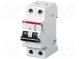 Circuit breaker  230/400VAC  Inom  6A  Poles  2  DIN  Charact  B  6kA
