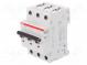 Circuit breaker  230/400VAC  Inom  4A  Poles  3  DIN  Charact  D  6kA