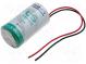 Battery  lithium  3.6V  D  17000mAh  non-rechargeable  150mm leads