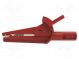 Crocodile clip  10A  red  max.8mm  Conform to  EN61010 600VCAT II