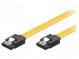 Cable  SATA  both sides,SATA L-Type plug  1m  yellow