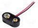6F22 connector  Leads  cables  Size  6F22,6LR61  Batt.no  1  150mm