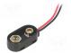 6F22 connector  Leads  cables  Size  6F22,6LR61  Batt.no  1  150mm