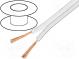 Wire  loudspeaker cable  2x4mm2  stranded  CCA  white  unshielded