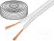 Wire  loudspeaker cable  2x2,5mm2  stranded  OFC  white