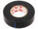 Tape  electrical insulating  W  19mm  L  33m  Thk  0.13mm  black