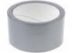 Tape  duct  W  50mm  L  10m  Thk  0.2mm  silver  rubber  0÷60°C  5N/cm